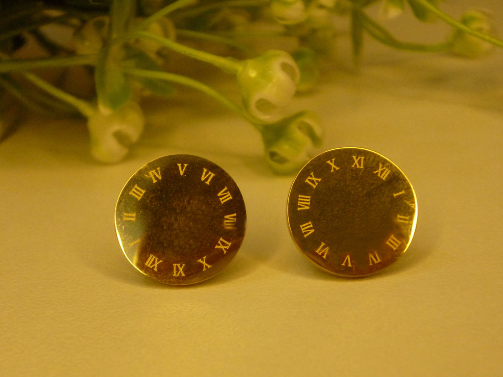 Clock Gold Colour Fashion Earings